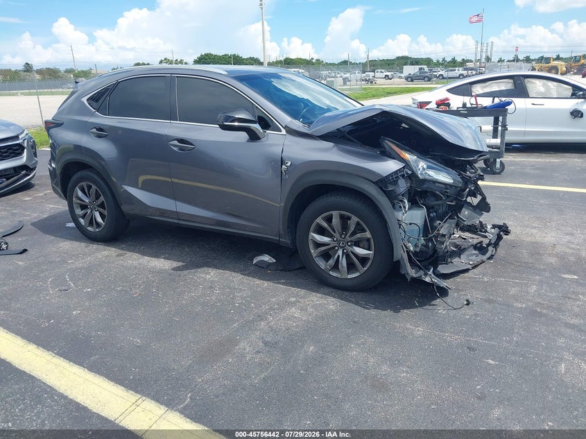 2017 Lexus Nx VIN JTJYARBZ7H2072620 IAAI salvage auction — FRONT END, Wait Title, sold $3,000 on 2026-09-03 (photo 1)