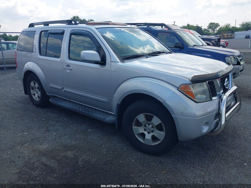 2006 Nissan Pathfinder VIN 5N1AR18W76C643330 IAAI salvage auction — NORMAL WEAR, Clear (Virginia), sold $0 on 2026-09-12 (photo 1)