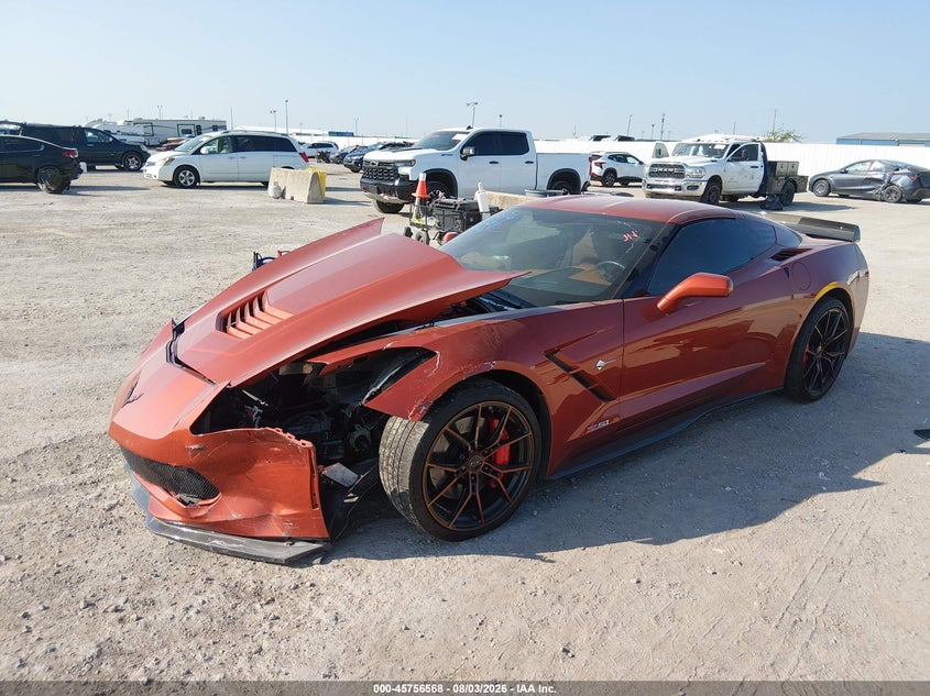2015 Chevrolet Corvette VIN 1G1YM2D71F5120694 IAAI salvage auction — FRONT END, Salvage (Texas), sold $14,900 on 2026-08-27 (photo 2)