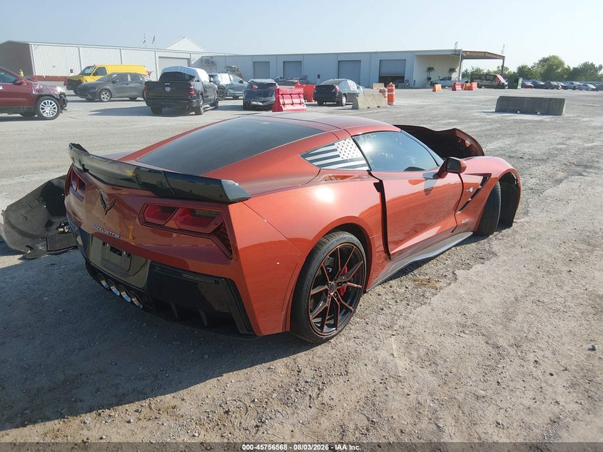 2015 Chevrolet Corvette VIN 1G1YM2D71F5120694 IAAI salvage auction — FRONT END, Salvage (Texas), sold $14,900 on 2026-08-27 (photo 4)