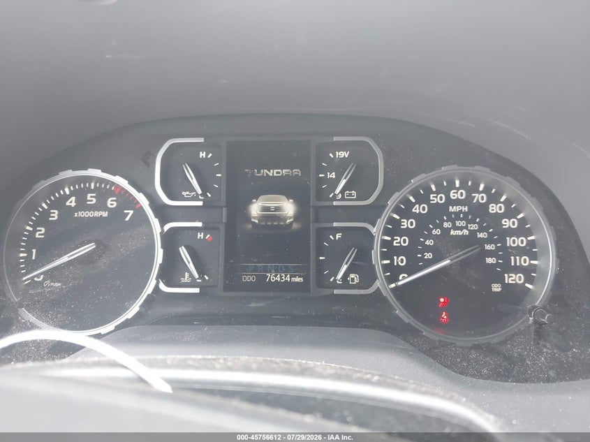 2021 Toyota Tundra VIN 5TFDY5F1XMX998985 IAAI salvage auction — FRONT END, Salvage Title, sold $14,425 on 2026-09-02 (photo 7)