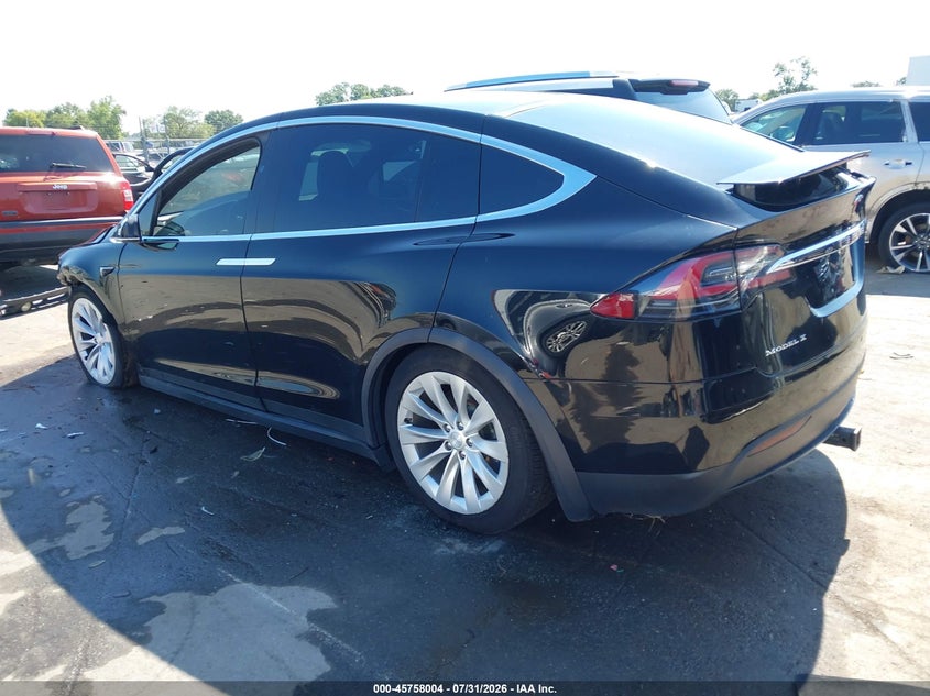 2017 Tesla Model x VIN 5YJXCAE2XHF077364 IAAI salvage auction — LEFT FRONT, Salvage (North Carolina), sold $5,475 on 2026-09-13 (photo 3)