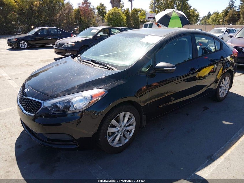 2014 Kia Forte VIN KNAFX4A68E5078534 IAAI salvage auction — UNKNOWN, Salvage Title, sold $750 on 2026-08-19 (photo 2)