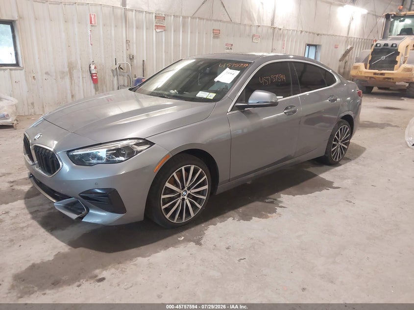 2022 BMW 2er VIN WBA73AK04N7K89999 IAAI salvage auction — FRONT & REAR, Salvage Title, sold $6,400 on 2026-08-19 (photo 2)
