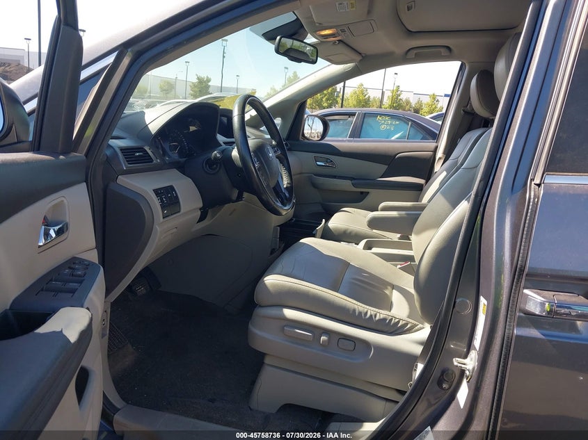 2014 Honda Odyssey VIN 5FNRL5H66EB032254 IAAI salvage auction — FRONT END, Salvage Title, sold $2,350 on 2026-08-06 (photo 5)