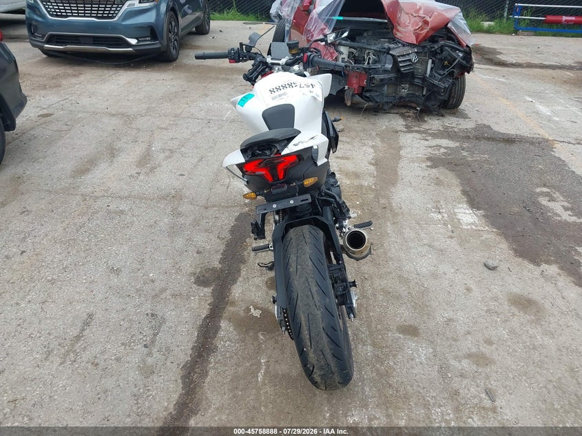 2024 Cf moto 450nk VIN LCEPESLB7R6000158 IAAI salvage auction — REAR END, Wait Title, sold $500 on 2026-09-22 (photo 6)