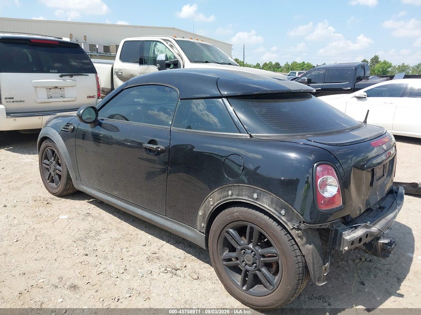 2013 Mini Coupe VIN WMWSX3C51DT408828 IAAI salvage auction — REAR END, Original (Texas), sold $1,775 on 2026-09-10 (photo 3)