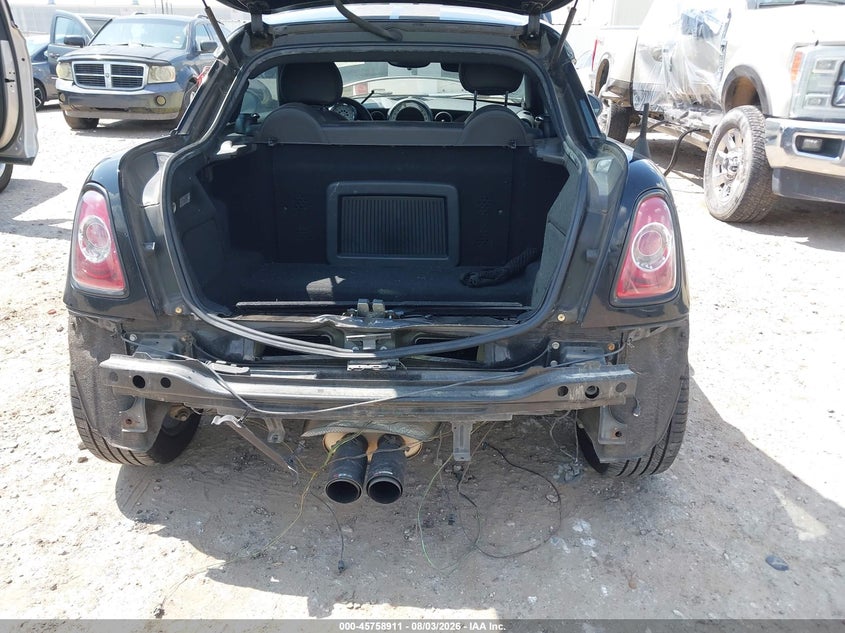 2013 Mini Coupe VIN WMWSX3C51DT408828 IAAI salvage auction — REAR END, Original (Texas), sold $1,775 on 2026-09-10 (photo 6)