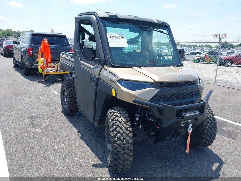 2023 Polaris Ranger VIN 4XARRY999P8064876 IAAI salvage auction — WATER/FLOOD, Salvage Title, sold $9,600 on 2026-09-08 (photo 1)