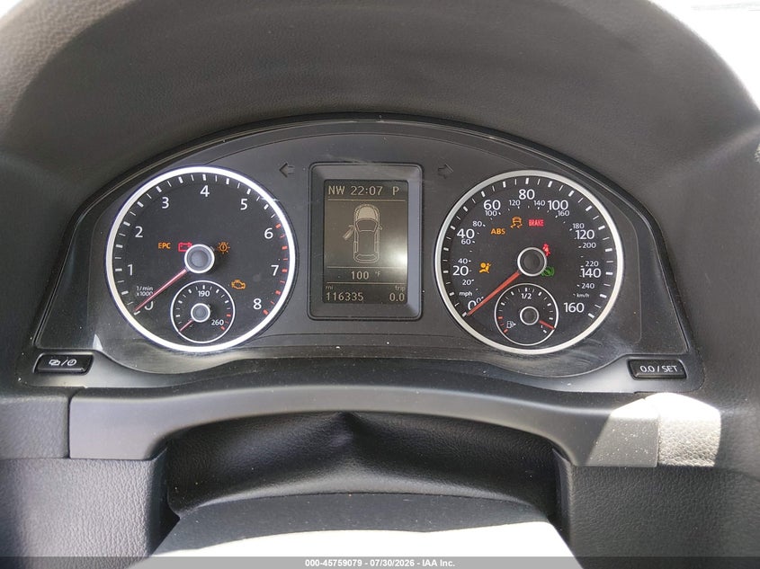 2015 Volkswagen Tiguan VIN WVGAV7AXXFW566632 IAAI salvage auction — REAR END, Wait Title, sold $875 on 2026-08-12 (photo 7)