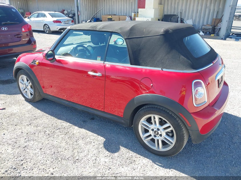 2014 Mini Convertible VIN WMWZN3C56ET569522 IAAI salvage auction — FRONT END, Salvage (California), sold $500 on 2026-08-13 (photo 3)