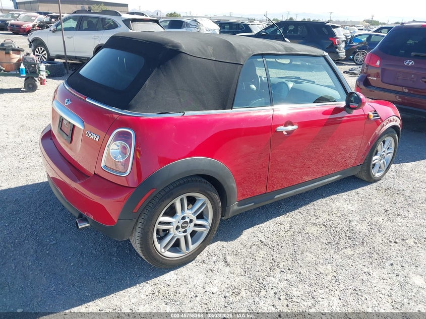 2014 Mini Convertible VIN WMWZN3C56ET569522 IAAI salvage auction — FRONT END, Salvage (California), sold $500 on 2026-08-13 (photo 4)