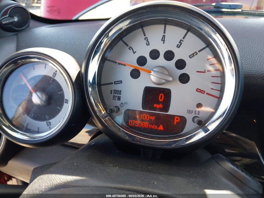 2014 Mini Convertible VIN WMWZN3C56ET569522 IAAI salvage auction — FRONT END, Salvage (California), sold $500 on 2026-08-13 (photo 7)