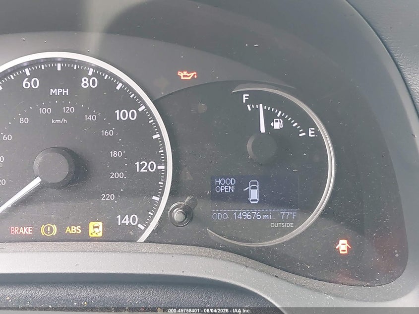 2013 Lexus Ct VIN JTHKD5BH1D2162547 IAAI salvage auction — FRONT END, Wait Title, sold $2,350 on 2026-09-04 (photo 7)