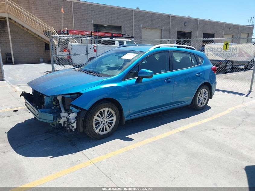 2018 Subaru Impreza VIN 4S3GTAD61J3714620 IAAI salvage auction — FRONT END, Wait Title, sold $3,950 on 2026-08-24 (photo 2)