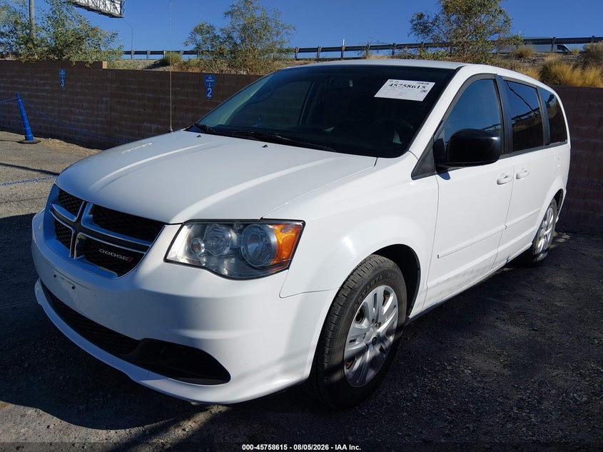 2017 Dodge Grand caravan VIN 2C4RDGBGXHR780413 IAAI salvage auction — FRONT END, Sf97 (California), sold $10,600 on 2026-09-10 (photo 2)