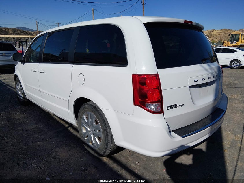 2017 Dodge Grand caravan VIN 2C4RDGBGXHR780413 IAAI salvage auction — FRONT END, Sf97 (California), sold $10,600 on 2026-09-10 (photo 3)