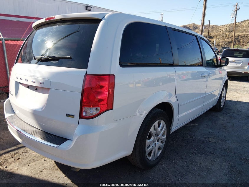 2017 Dodge Grand caravan VIN 2C4RDGBGXHR780413 IAAI salvage auction — FRONT END, Sf97 (California), sold $10,600 on 2026-09-10 (photo 4)