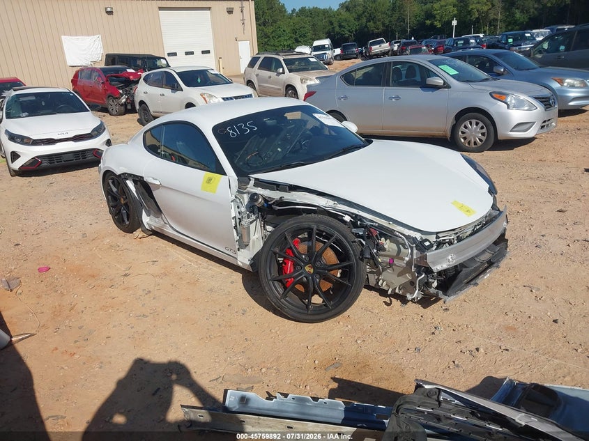 2019 Porsche 718 cayman VIN WP0AB2A8XKS278135 IAAI salvage auction — FRONT END, Wait Title, sold $26,650 on 2026-09-21 (photo 1)
