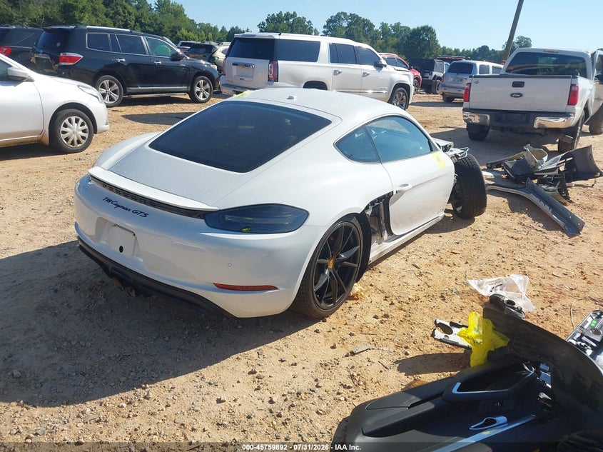 2019 Porsche 718 cayman VIN WP0AB2A8XKS278135 IAAI salvage auction — FRONT END, Wait Title, sold $26,650 on 2026-09-21 (photo 4)