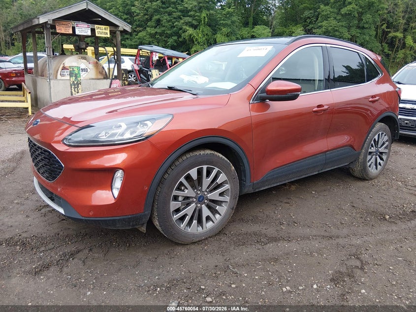2020 Ford Escape VIN 1FMCU9DZ7LUA49087 IAAI salvage auction — REAR END, Salvage Title, sold $8,500 on 2026-08-21 (photo 2)