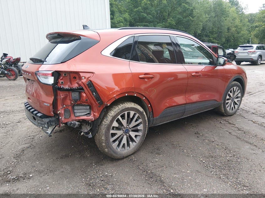 2020 Ford Escape VIN 1FMCU9DZ7LUA49087 IAAI salvage auction — REAR END, Salvage Title, sold $8,500 on 2026-08-21 (photo 4)