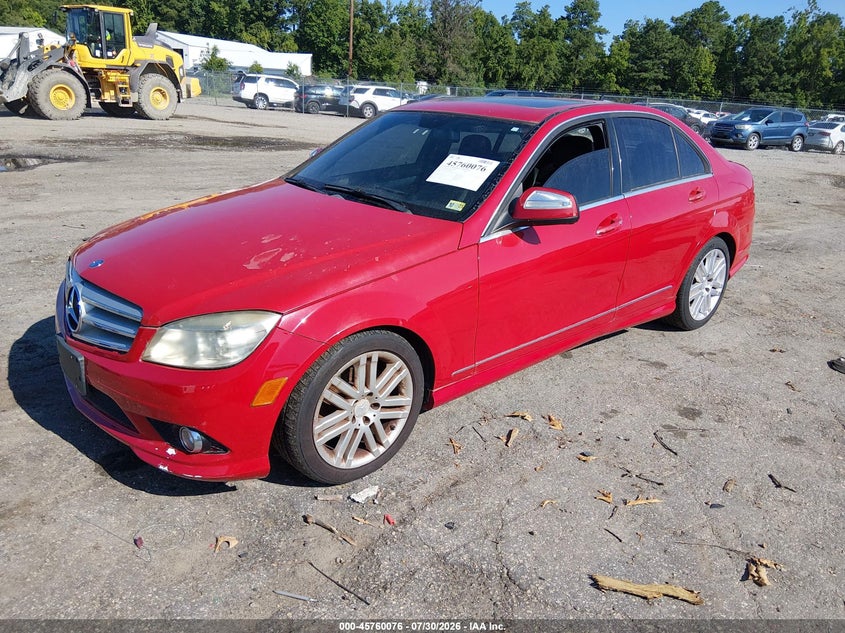 2008 Mercedes-benz C class VIN WDDGF81X68F139541 IAAI salvage auction — NORMAL WEAR, Clear (Virginia), sold $950 on 2026-08-07 (photo 2)