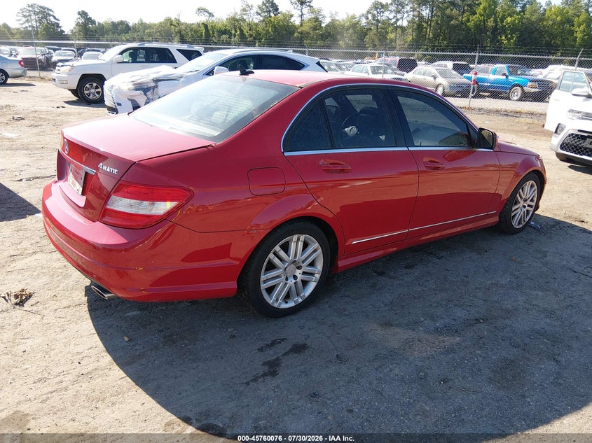 2008 Mercedes-benz C class VIN WDDGF81X68F139541 IAAI salvage auction — NORMAL WEAR, Clear (Virginia), sold $950 on 2026-08-07 (photo 4)