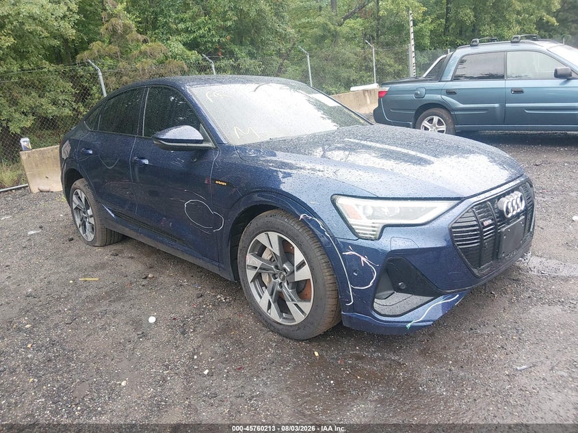 2022 Audi E-tron sportback VIN WA11AAGE3NB028602 — IAAI salvage auction photo