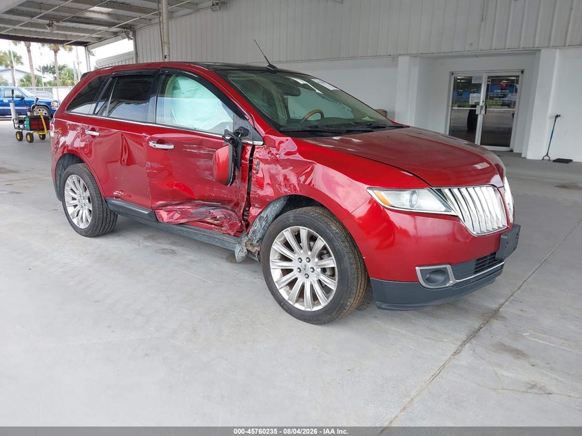 2014 Lincoln Mkx VIN 2LMDJ8JK9EBL08609 IAAI salvage auction — RIGHT SIDE, Salvage Title, sold $875 on 2026-09-01 (photo 1)