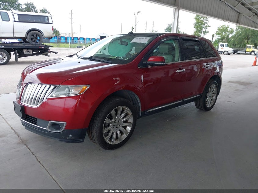 2014 Lincoln Mkx VIN 2LMDJ8JK9EBL08609 IAAI salvage auction — RIGHT SIDE, Salvage Title, sold $875 on 2026-09-01 (photo 2)