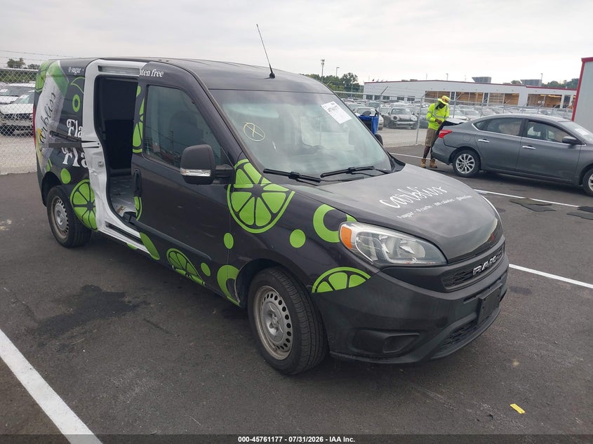 2019 Ram Promaster city VIN ZFBHRFAB0K6M39892 IAAI salvage auction — SIDE, Wait Title, sold $2,200 on 2026-09-03 (photo 1)