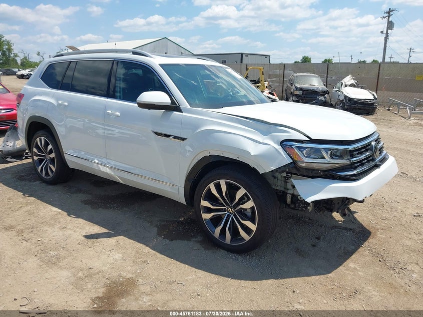 2022 Volkswagen Atlas VIN 1V2FR2CA7NC513198 IAAI salvage auction — FRONT END, Salvage Title, sold $7,150 on 2026-08-24 (photo 1)