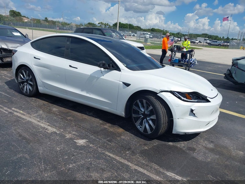 2024 Tesla Model 3 VIN 5YJ3E1EA0RF795121 — IAAI salvage auction photo