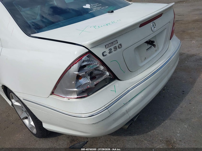 2007 Mercedes-benz C class VIN WDBRF52H37F918496 IAAI salvage auction — REAR END, Clear (Virginia), sold $700 on 2026-08-18 (photo 6)
