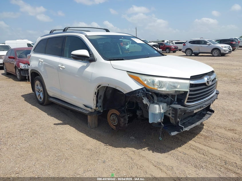2015 Toyota Highlander VIN 5TDYKRFHXFS105648 — IAAI salvage auction photo