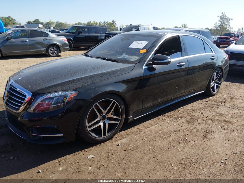 2015 Mercedes-benz S-klasse VIN WDDUG8FB4FA109073 IAAI salvage auction — UNKNOWN, Salvage (Ohio), sold $6,800 on 2026-08-09 (photo 2)