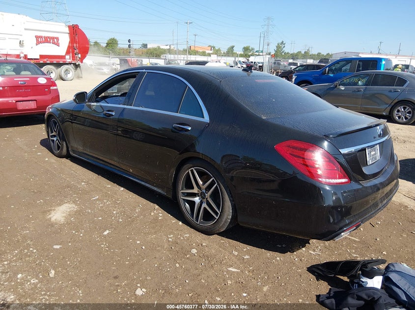 2015 Mercedes-benz S-klasse VIN WDDUG8FB4FA109073 IAAI salvage auction — UNKNOWN, Salvage (Ohio), sold $6,800 on 2026-08-09 (photo 3)