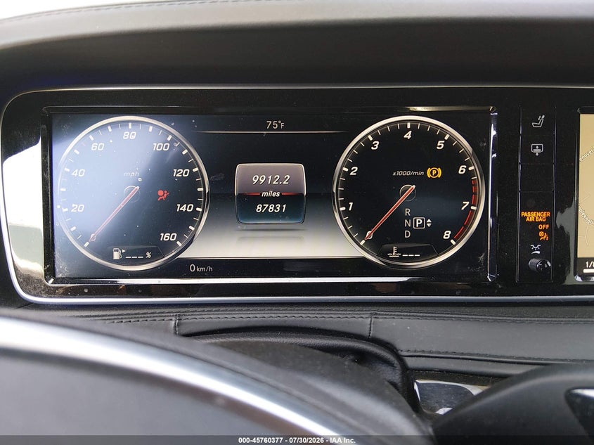 2015 Mercedes-benz S-klasse VIN WDDUG8FB4FA109073 IAAI salvage auction — UNKNOWN, Salvage (Ohio), sold $6,800 on 2026-08-09 (photo 7)
