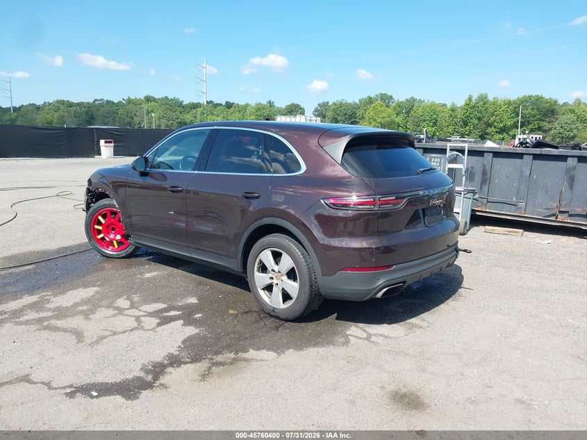 2019 Porsche Cayenne VIN WP1AA2AY9KDA03409 IAAI salvage auction — LEFT FRONT, Salvage Title, sold $10,600 on 2026-08-13 (photo 3)