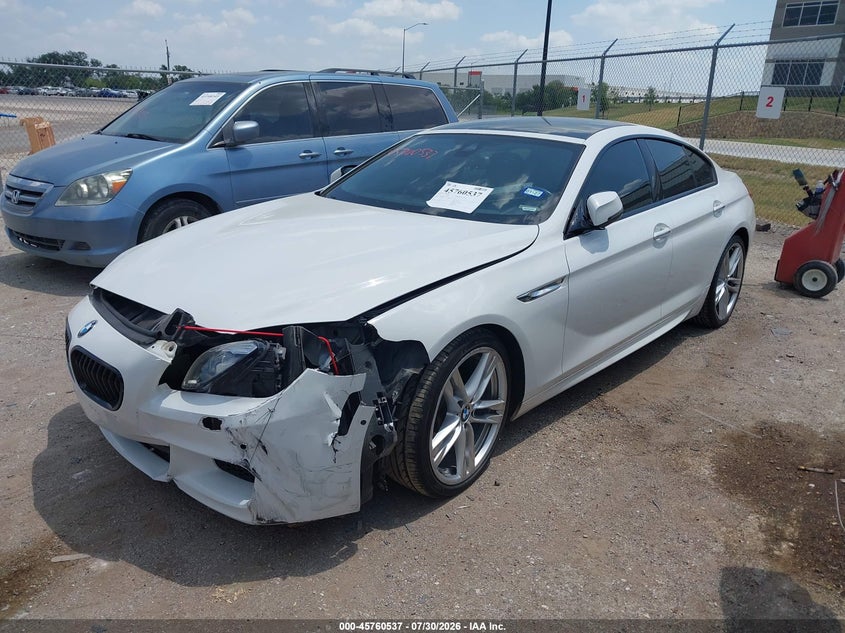 2016 BMW 6er VIN WBA6D0C50GD927733 IAAI salvage auction — FRONT END, Salvage (Texas), sold $7,700 on 2026-08-25 (photo 2)