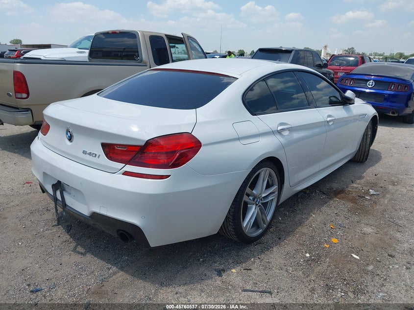 2016 BMW 6er VIN WBA6D0C50GD927733 IAAI salvage auction — FRONT END, Salvage (Texas), sold $7,700 on 2026-08-25 (photo 4)