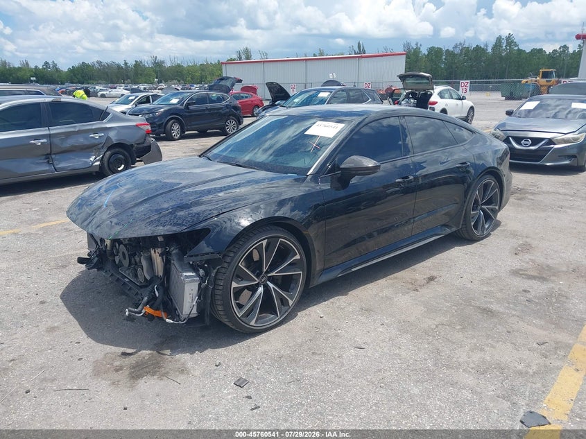 2022 Audi Rs7 VIN WUAPCBF21NN901126 IAAI salvage auction — FRONT END, Salvage Title, sold $42,000 on 2026-08-17 (photo 2)