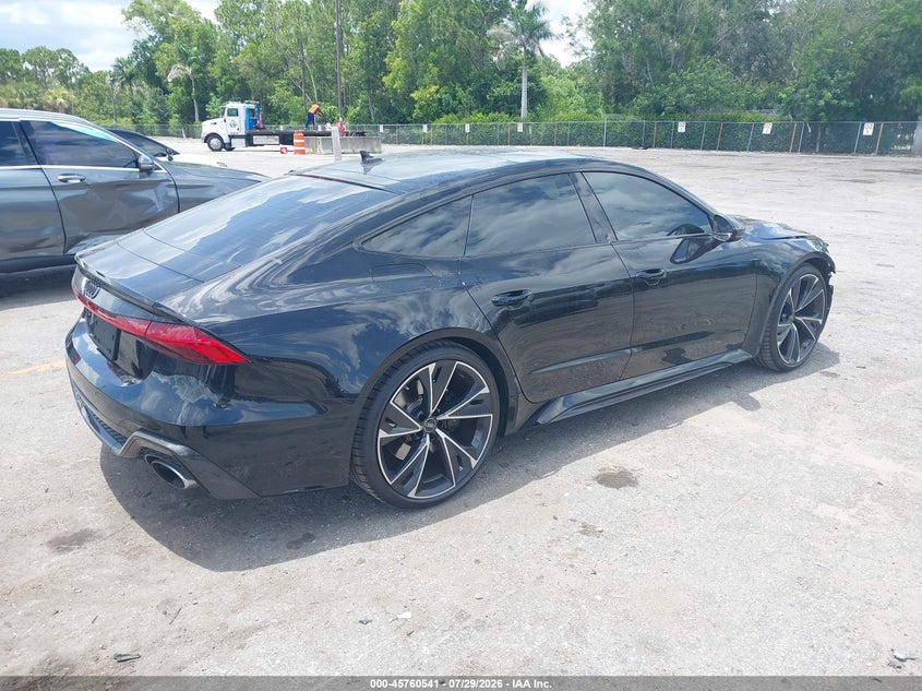 2022 Audi Rs7 VIN WUAPCBF21NN901126 IAAI salvage auction — FRONT END, Salvage Title, sold $42,000 on 2026-08-17 (photo 4)