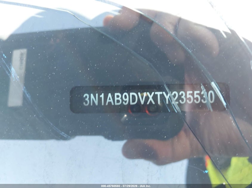 2026 Nissan Sentra VIN 3N1AB9DVXTY235530 IAAI salvage auction — LEFT FRONT, Wait Title, sold $12,400 on 2026-08-19 (photo 9)