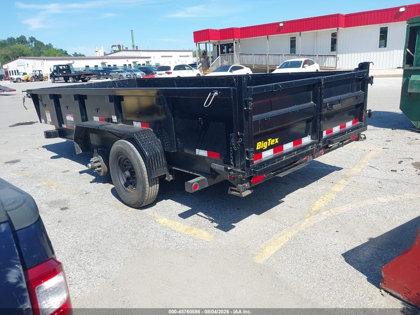 2024 Big tex trailer co inc Unknown VIN 16V1D2127R5324751 IAAI salvage auction — REAR END, Salvage - Greater Than 75% (Maryland), sold $5,525 on 2026-09-03 (photo 3)