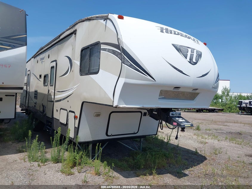 2017 Keystone Rv other VIN 4YDF30826H7200453 IAAI salvage auction — STORM DAMAGE, Clear (North Dakota), sold $1,825 on 2026-09-16 (photo 1)