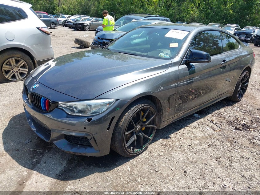2015 BMW 4er VIN WBA3R5C52FK371887 IAAI salvage auction — LEFT FRONT, Wait Title, sold $8,400 on 2026-08-27 (photo 2)