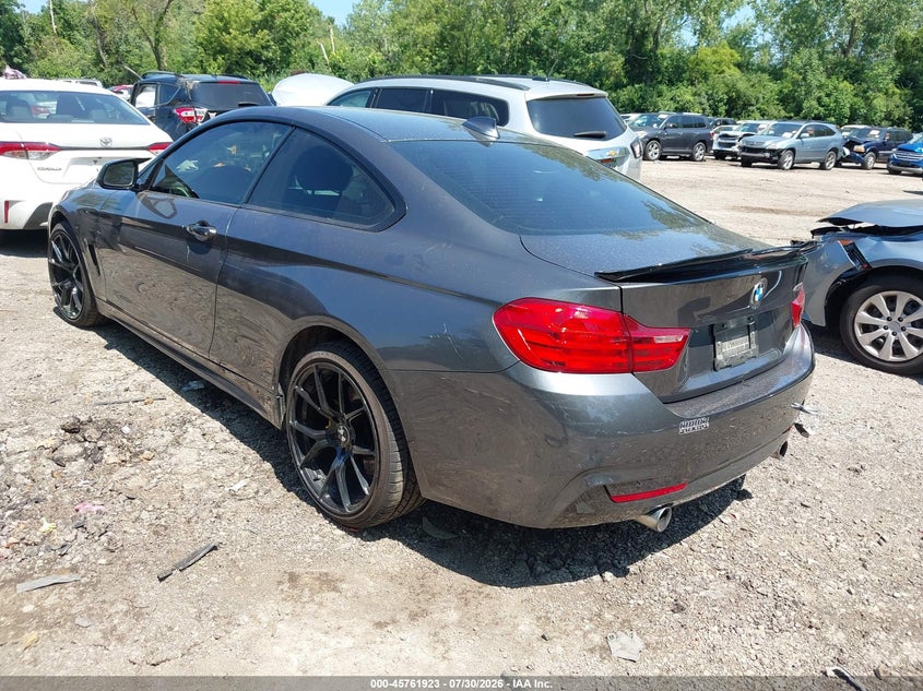 2015 BMW 4er VIN WBA3R5C52FK371887 IAAI salvage auction — LEFT FRONT, Wait Title, sold $8,400 on 2026-08-27 (photo 3)