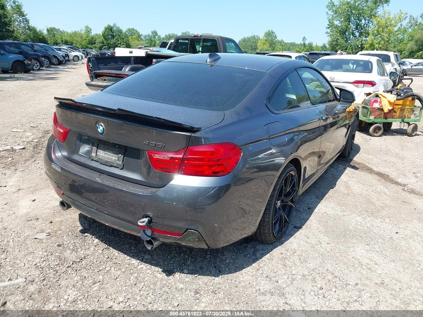 2015 BMW 4er VIN WBA3R5C52FK371887 IAAI salvage auction — LEFT FRONT, Wait Title, sold $8,400 on 2026-08-27 (photo 4)